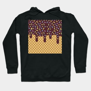 chocolate icecream cone pattern Hoodie